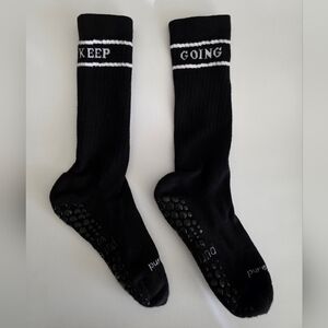Pure Barre "Keep Going" Sticky Socks